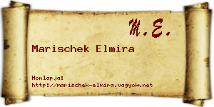 Marischek Elmira névjegykártya